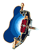 Cross section of Steering Column with Airbag Releasing